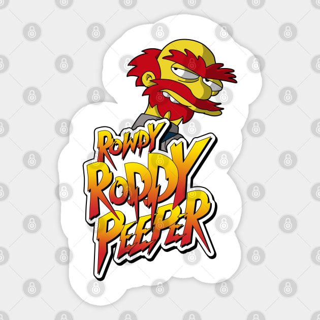 Rowdy Roddy Peeper Sticker by Four Finger Discount